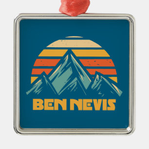 Ornamento De Metal Ben Nevis Retro Turquesa