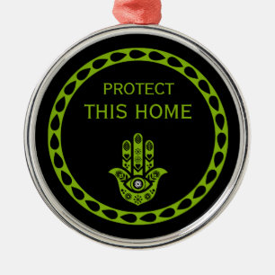 Ornamento De Metal Bênção de Casa Hamsa Nova Casa