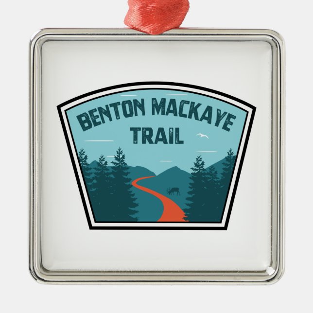 Ornamento De Metal Benton MacKaye Trail (Frente)