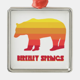 Ornamento De Metal Berkeley Primavera West Virginia Rainbow Bear
