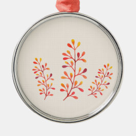 Ornamento De Metal Berry Branches