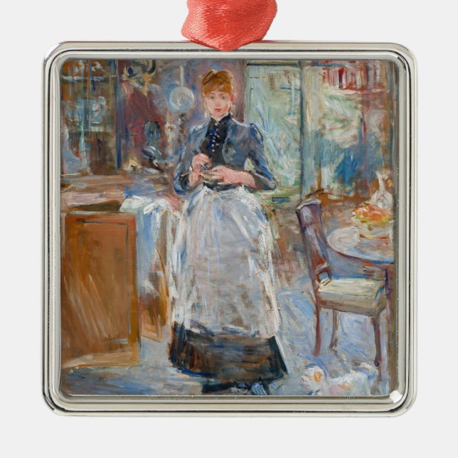 Ornamento De Metal Berthe Morisot - Na Sala De Jantar (Frente)