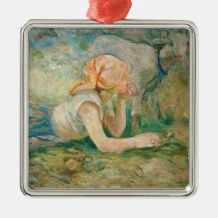 Ornamento De Metal Berthe Morisot - Pastora Reclinada