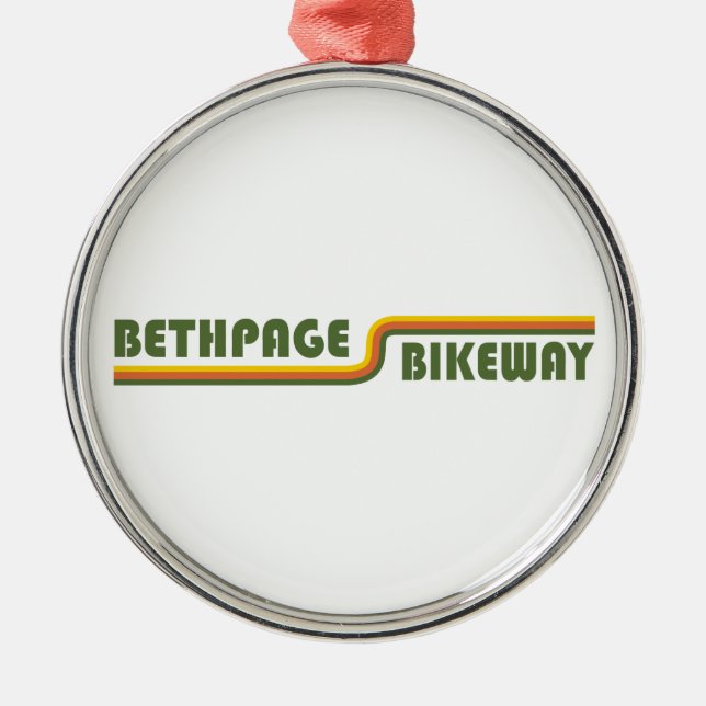 Ornamento De Metal Bethpage Bikeway (Frente)