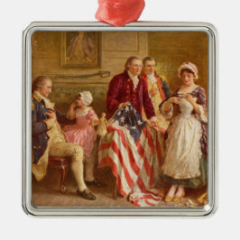 Ornamento De Metal Betsy Ross, 1777 (História Americana) (Patriota do