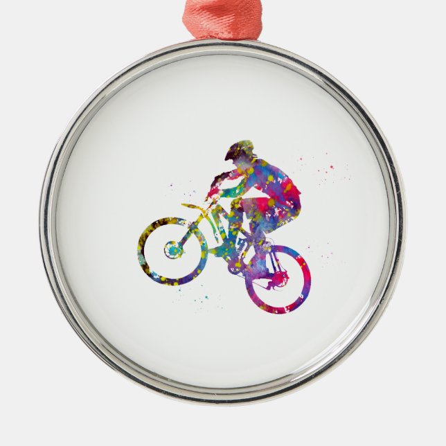 Ornamento De Metal Bicicleta de Montanha (Frente)