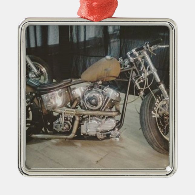 Ornamento De Metal bicicleta do bobber (Frente)