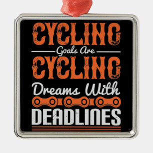 Ornamento De Metal Bicicleta - Sonhos de ciclismo com prazos