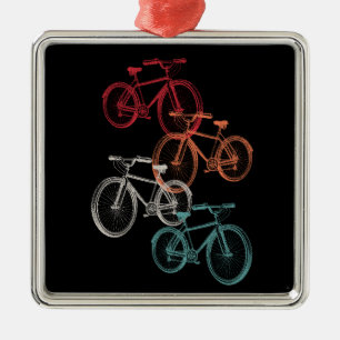 Ornamento De Metal Bicicletas coloridas