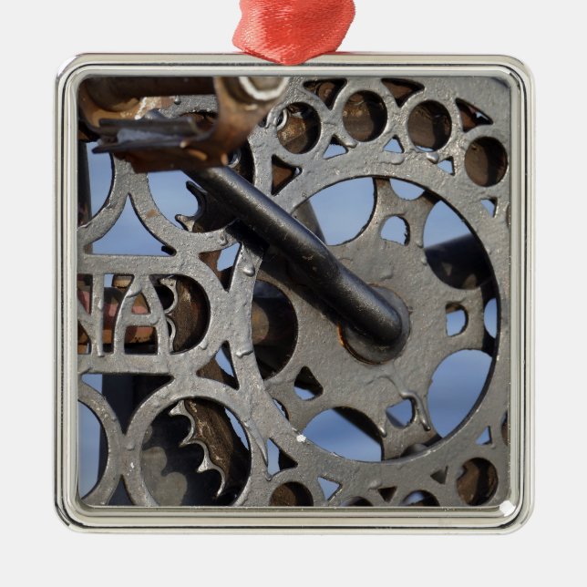 Ornamento De Metal Bicycle detail (Frente)