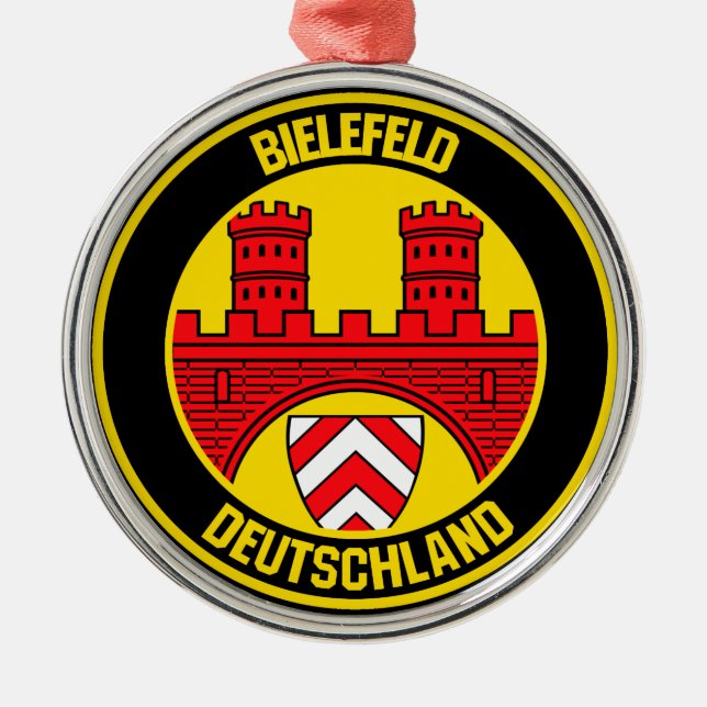 Ornamento De Metal Bielefeld Round Emblem (Frente)