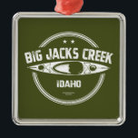 Ornamento De Metal Big Jacks Creek Wild E Rio Cênico Idaho Kayaki<br><div class="desc">Big Jacks Creek está localizado em Owyhee County, Idaho. A partir do norte de Riddle, ele flui para norte e leste através da Wilderness do Big Jacks Creek, acabando fluindo para o rio Bruneau.</div>