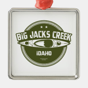 Ornamento De Metal Big Jacks Creek Wild E Rio Cênico Idaho Kayaki