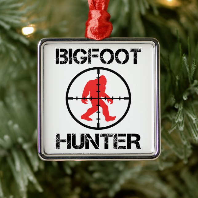 Ornamento De Metal Bigfoot Hunter Funny Bigfoot Lover (Árvore)