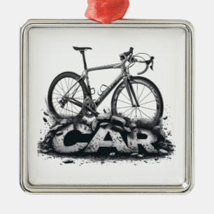 Ornamento De Metal Bikes Sobre Carros