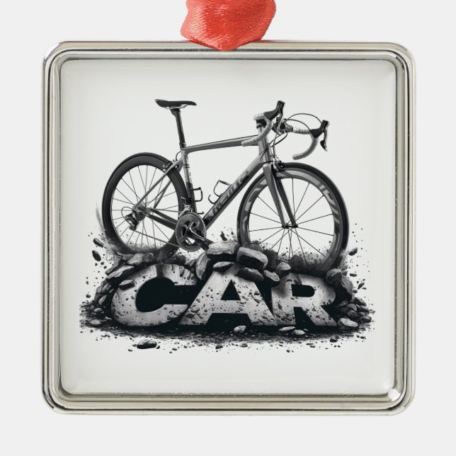 Ornamento De Metal Bikes Sobre Carros (Frente)
