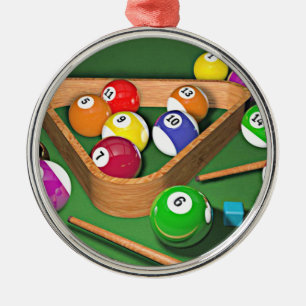 Ornamento De Metal Billiard, arrume-os, design colorido,