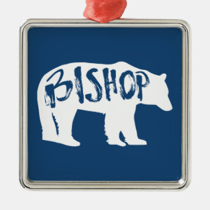 Ornamento De Metal Bishop California Bear