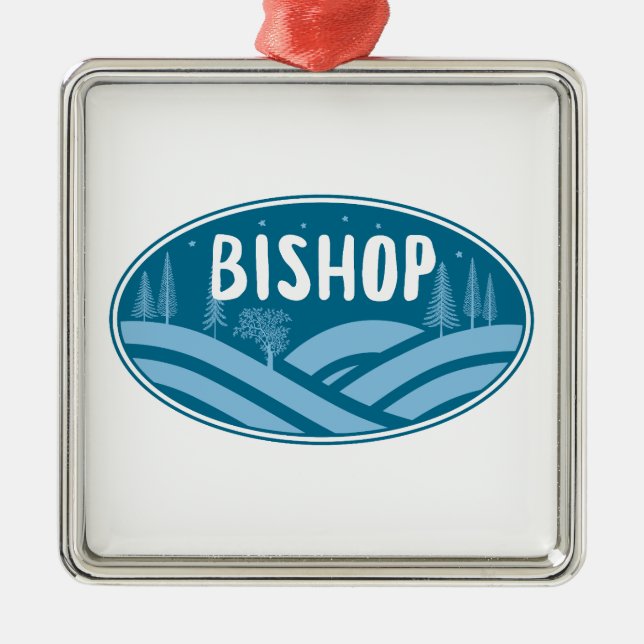 Ornamento De Metal Bishop California Outdoor (Frente)