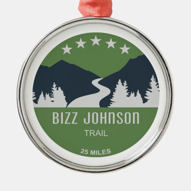 Ornamento De Metal Bizz Johnson Trail (Frente)