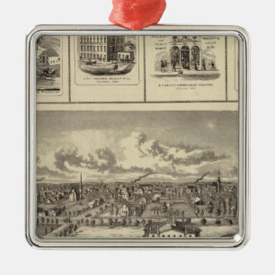 Ornamento De Metal Bldgs de Osage, fazendas, residências