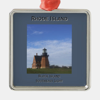 Ornamento De Metal Block Island Southeast Light Ornament