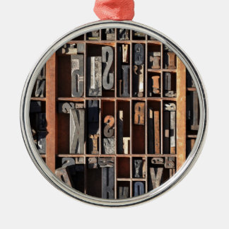 Ornamento De Metal Blocos da tipografia do vintage