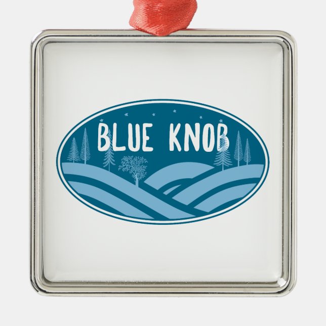Ornamento De Metal Blue Knob Pensilvânia ao ar livre (Frente)