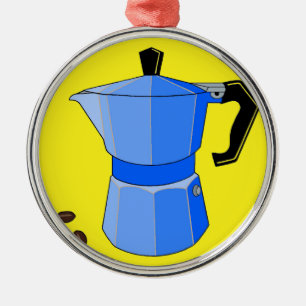 Ornamento De Metal Blue Rainbow Espresso