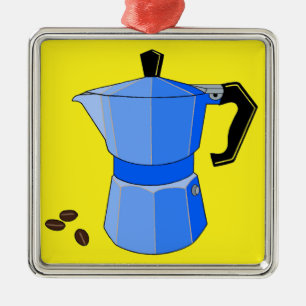 Ornamento De Metal Blue Rainbow Espresso
