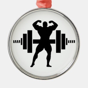 Ornamento De Metal Bodybuilder