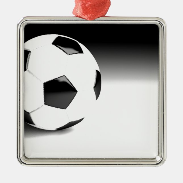 Ornamento De Metal Bola de futebol (Frente)