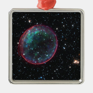 Ornamento De Metal Bolha Espacial