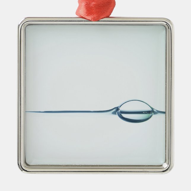 Ornamento De Metal Bolhas na superfície da água (Frente)