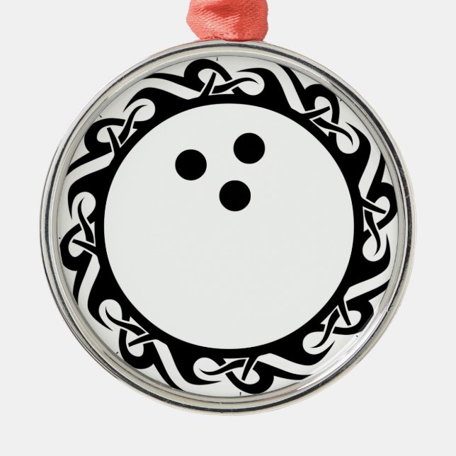 Ornamento De Metal boliches tribais (Frente)