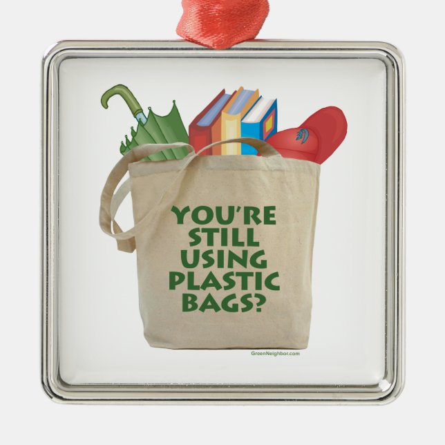 Ornamento De Metal Bolsas plásticas (Frente)