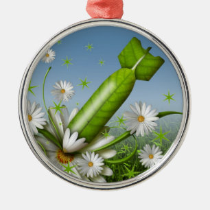 Ornamento De Metal Bomba da Flor