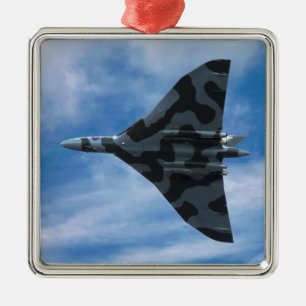 Ornamento De Metal Bombardeiro vulcano em voo