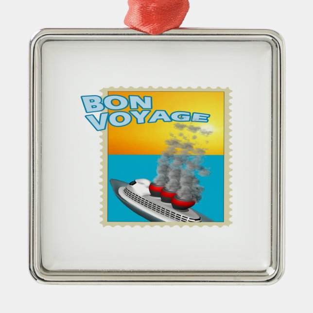 Ornamento De Metal Bon voyage (Frente)