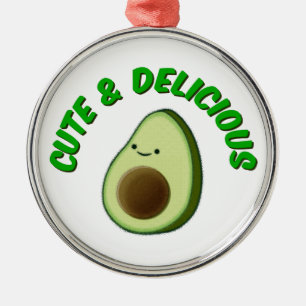 Ornamento De Metal Bonita E Deliciosa Avocado
