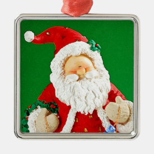 Ornamento De Metal Bonita figura de papais noeis de natal
