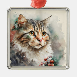 ORNAMENTO DE METAL BONITA MESA DE INVERNO DE COR DE ÁGUA POR ROSTO DE