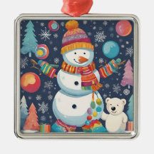 Bonito e Colorido Neve de Natal