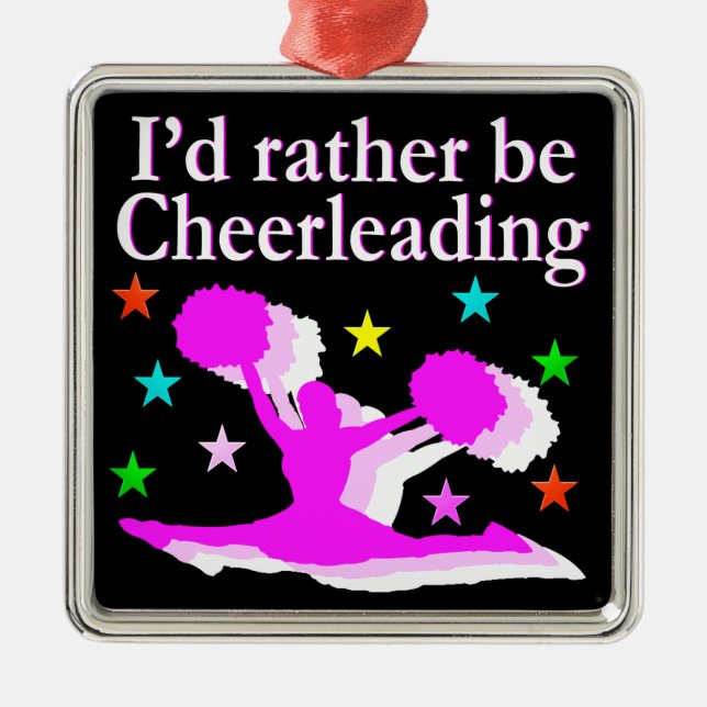 ORNAMENTO DE METAL BONITO PINCO, EU PREFERENCIALMENTE CHEERLEADING DE (Frente)