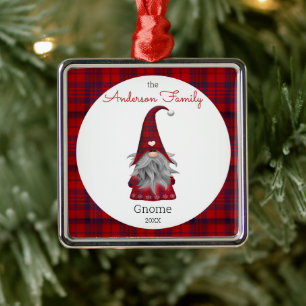 Ornamento De Metal Bonito Russo Personalizado Elfo Gnomo de Natal