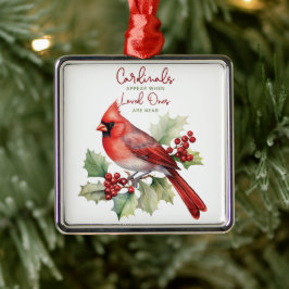 Ornamento De Metal Bons Cardeais Aparecem Quando Nossos Amados