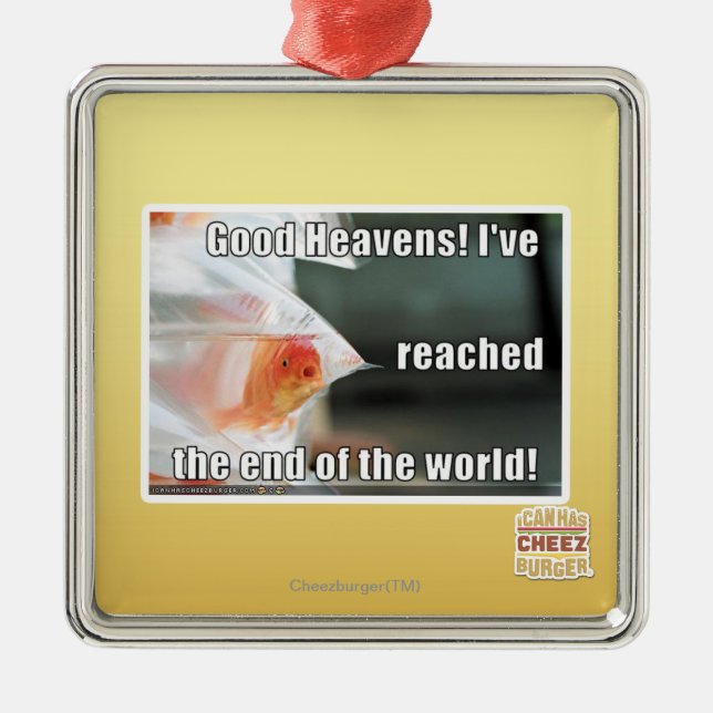 Ornamento De Metal Bons céus! (Frente)