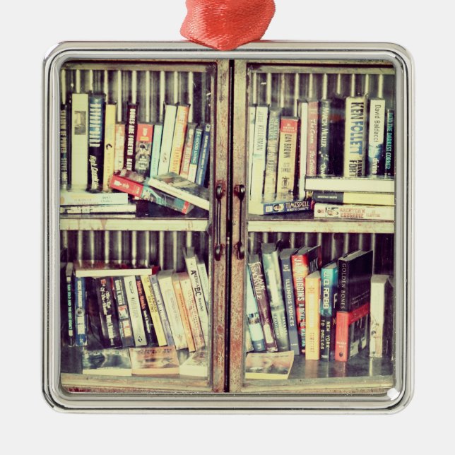 Ornamento De Metal Bookshelf (Frente)