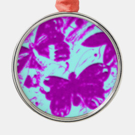 Ornamento De Metal Borboleta