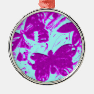 Ornamento De Metal Borboleta